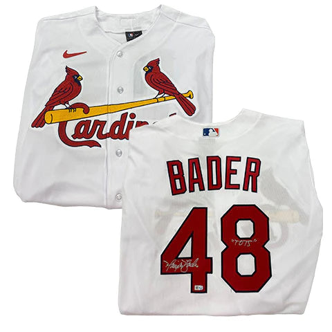 Harrison Bader Autographed "TOTS" White Authentic Cardinals Jersey