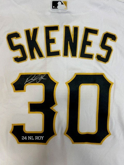 Paul Skenes Autographed "24 NL ROY" Pirates White Authentic Jersey