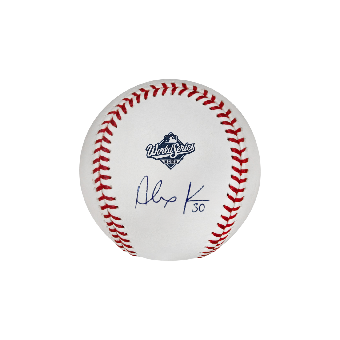 Alejandro Kirk Toronto Blue Jays Autographed 2025 World Series Logo Baseball