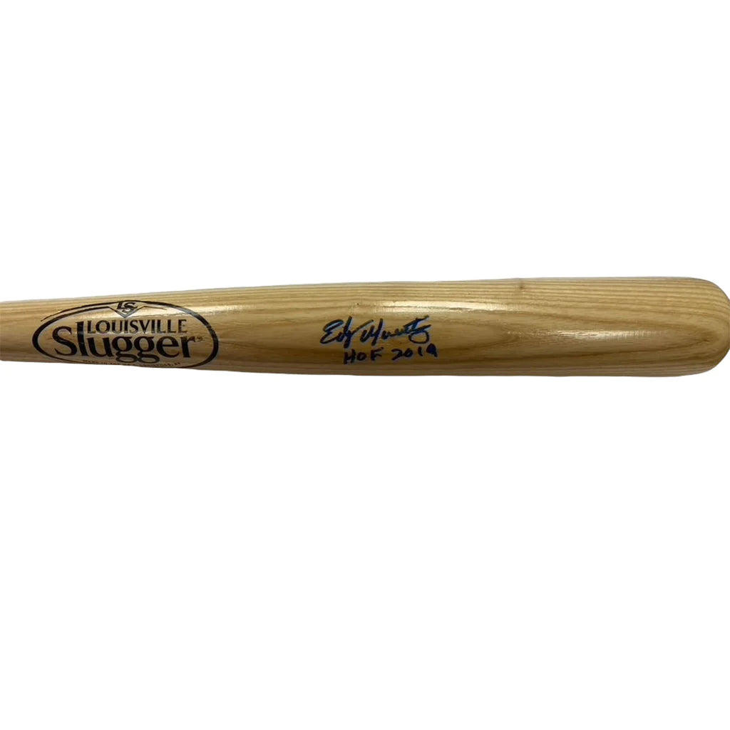 Edgar Martinez Autographed Louisville Slugger Bat with "HOF 2019" Inscription
