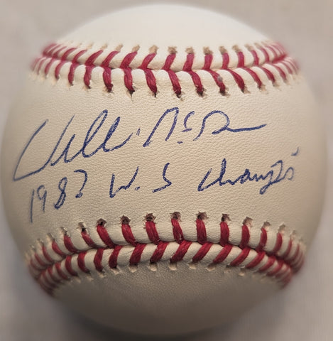 Willie McGee Autographed "1982 WS Champs" Baseball