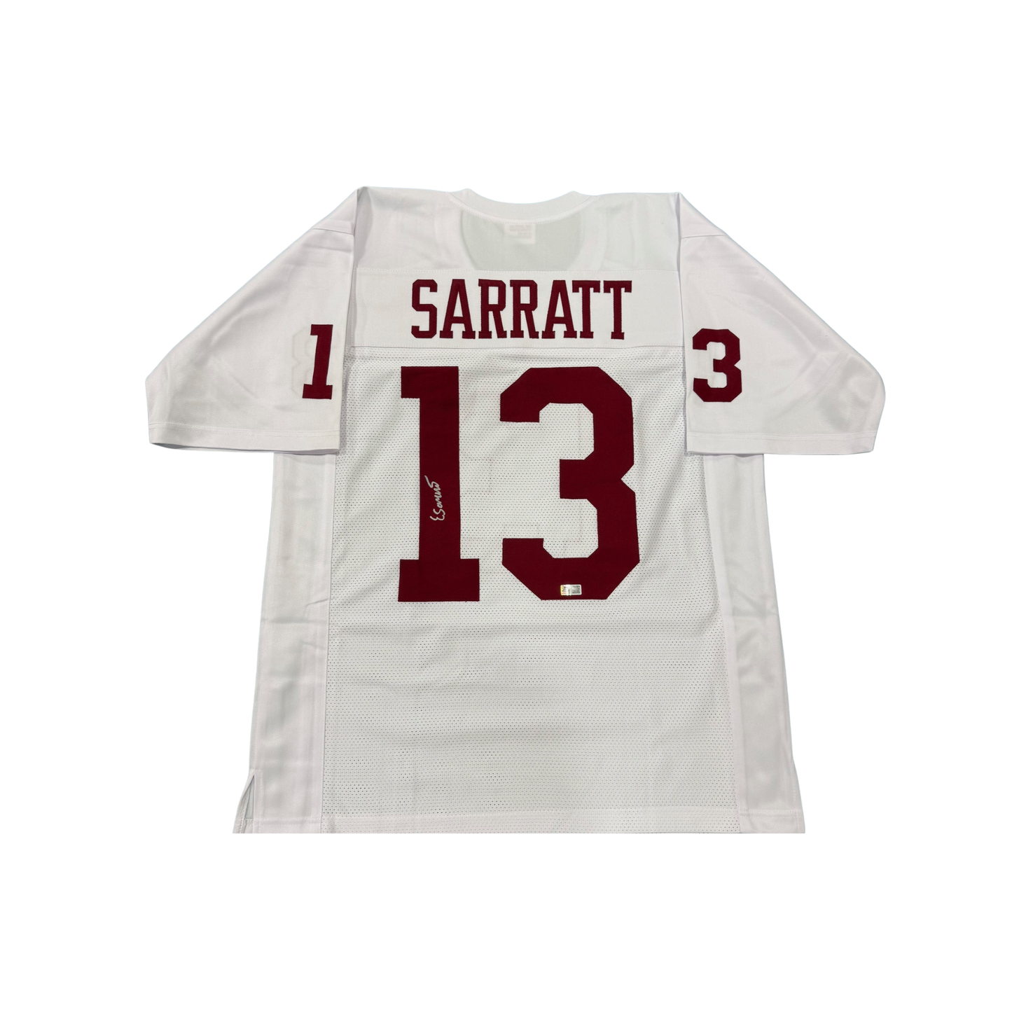 Elijah Sarratt Autographed White Custom Jersey