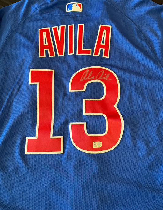 Alex Avila Autographed Authentic Chicago Cubs 2017 Postseason Jersey - Player's Closet Project