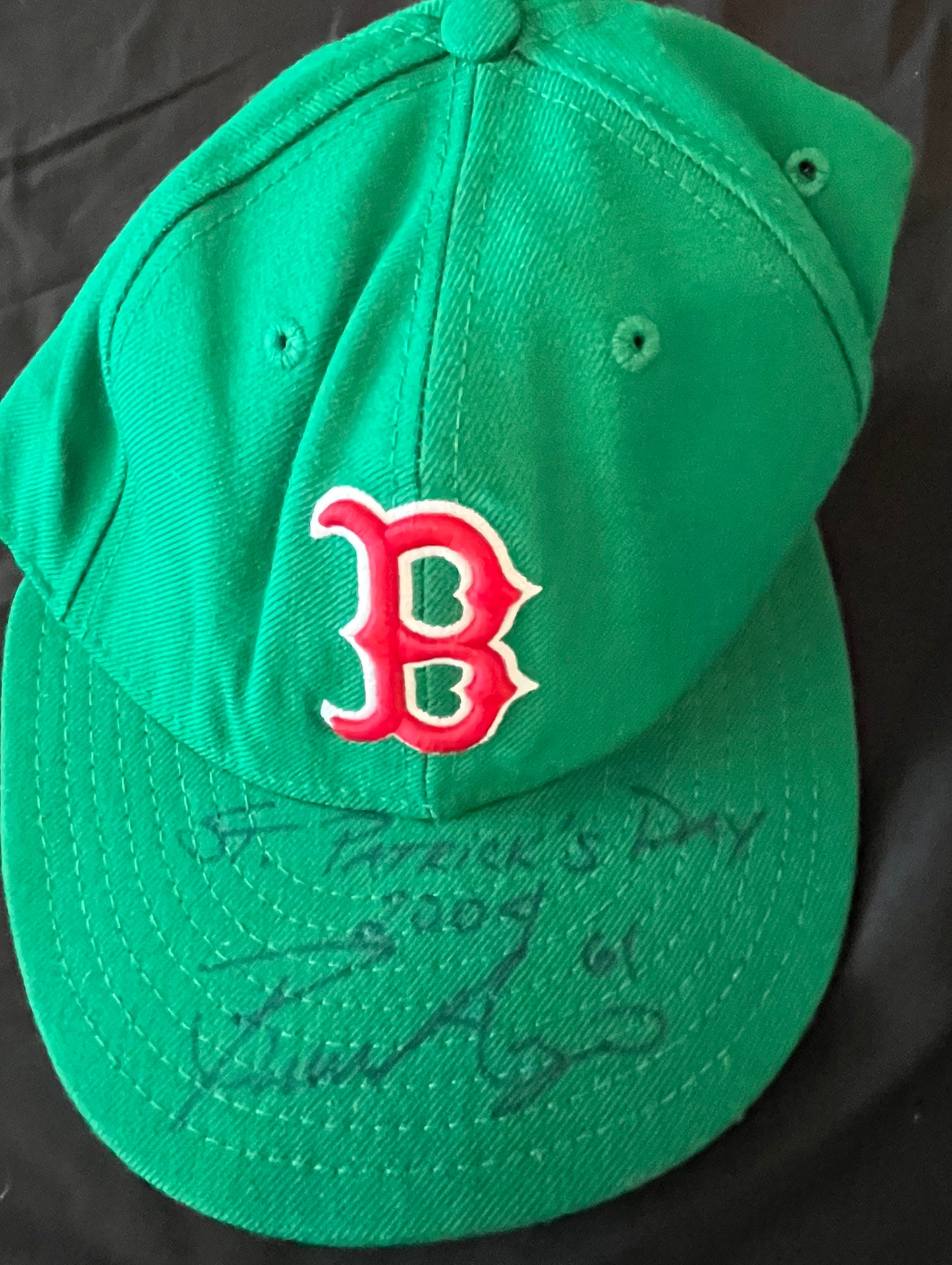 Bronson Arroyo Autographed Red Sox St. Patrick's Day Hat - Player's Closet Project