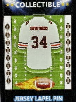 Chicago Bears Walter "Sweetness" Payton Jersey Lapel Pin