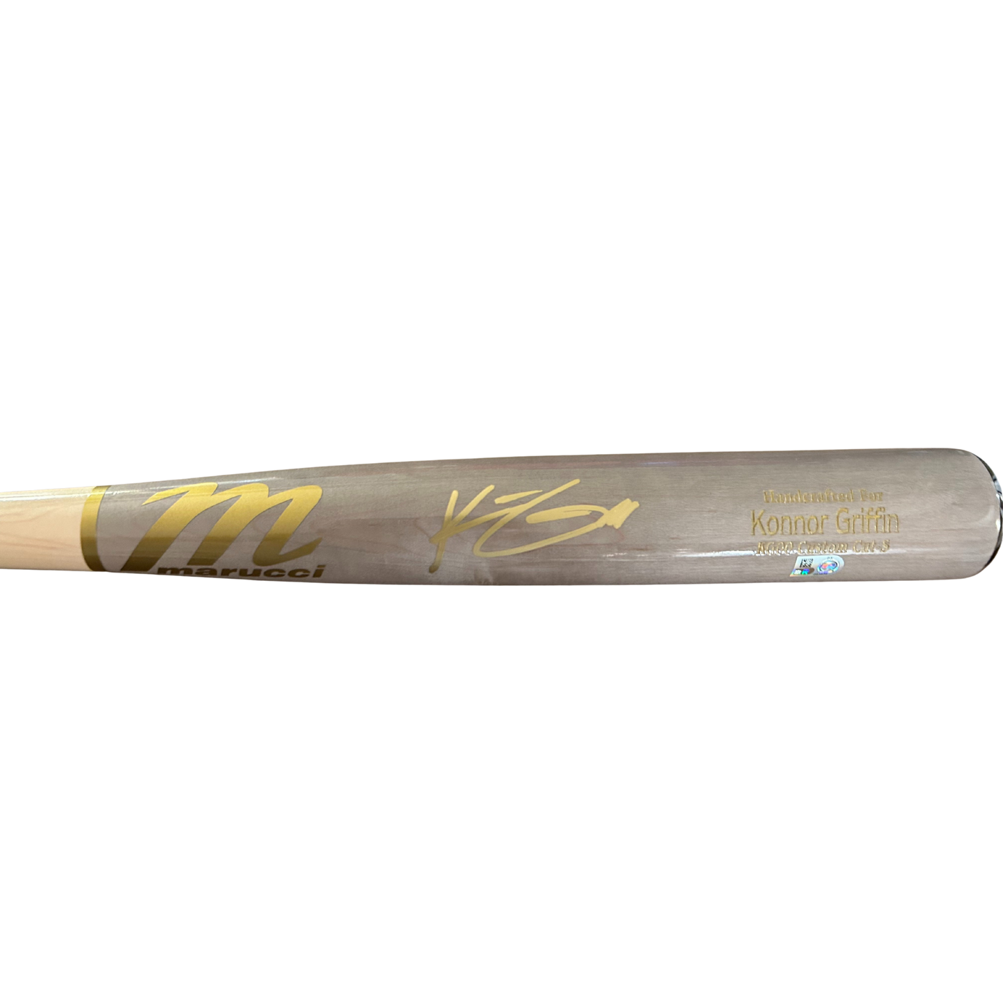 Konnor Griffin Autographed Gray Game Model Bat