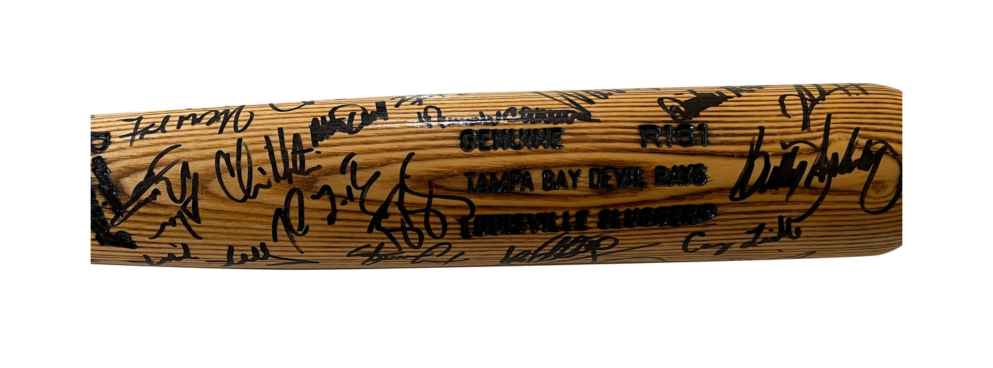 2000 Tampa Bay Devil Rays Team Autographed Bat - Player's Closet Project