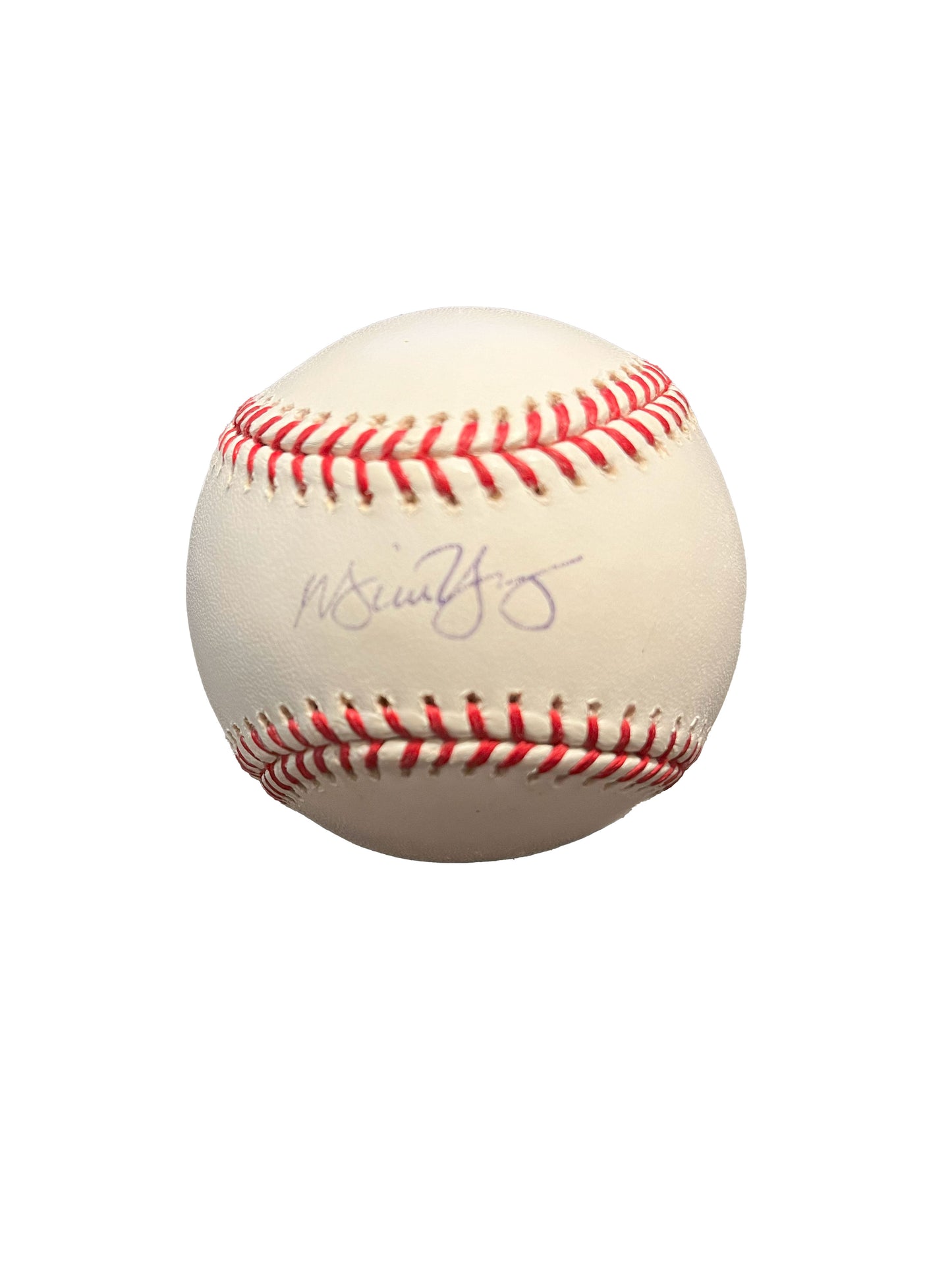 Michael Young Autographed Baseball - Player's Closet Project