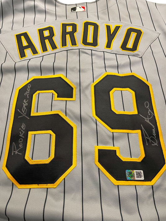 Bronson Arroyo Autographed Authentic Pirates Jersey - Player's Closet Project