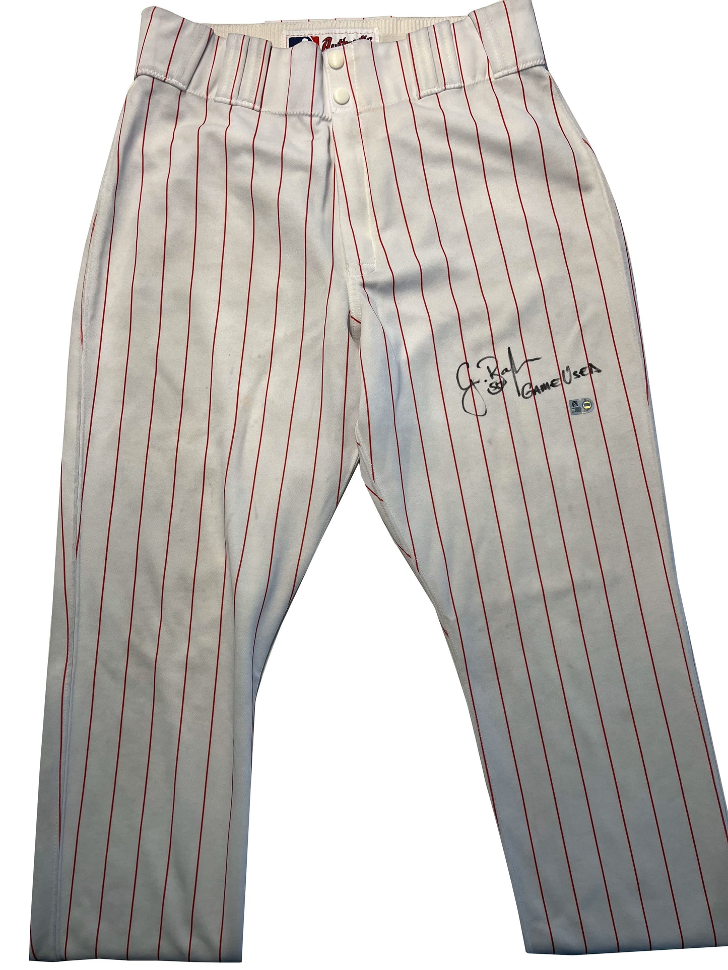 Grant Balfour Autographed Reds Pants - Player's Closet Project