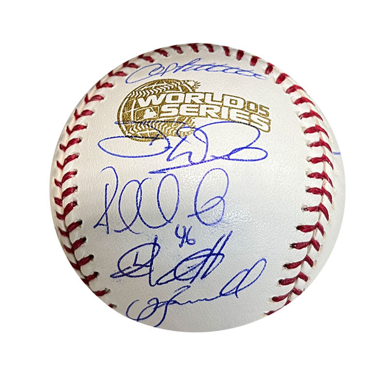2005 World Series Game 4 Autographed Houston Astros Team Baseball - Player's Closet Project