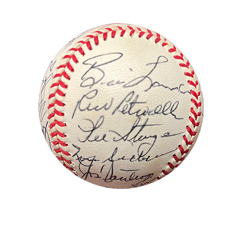 1989 Cleveland Indians Old Timers Game Autographed Baseball - Player's Closet Project