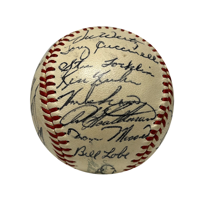 1955 Cleveland Indians Autographed Baseball - Player's Closet Project (PSA/DNA Authenticated)