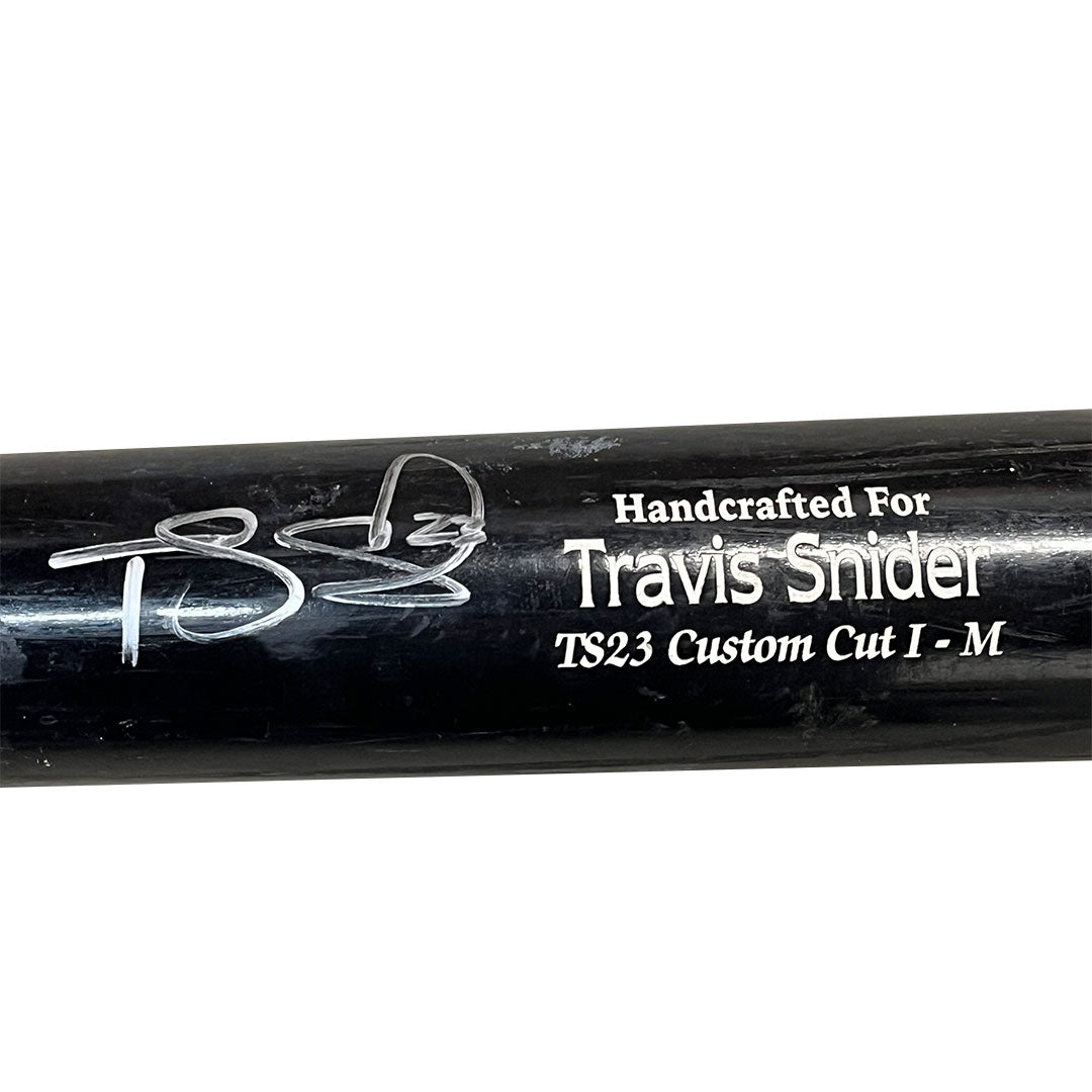 Travis Snider Autographed Game Used Bat - Player's Closet Project