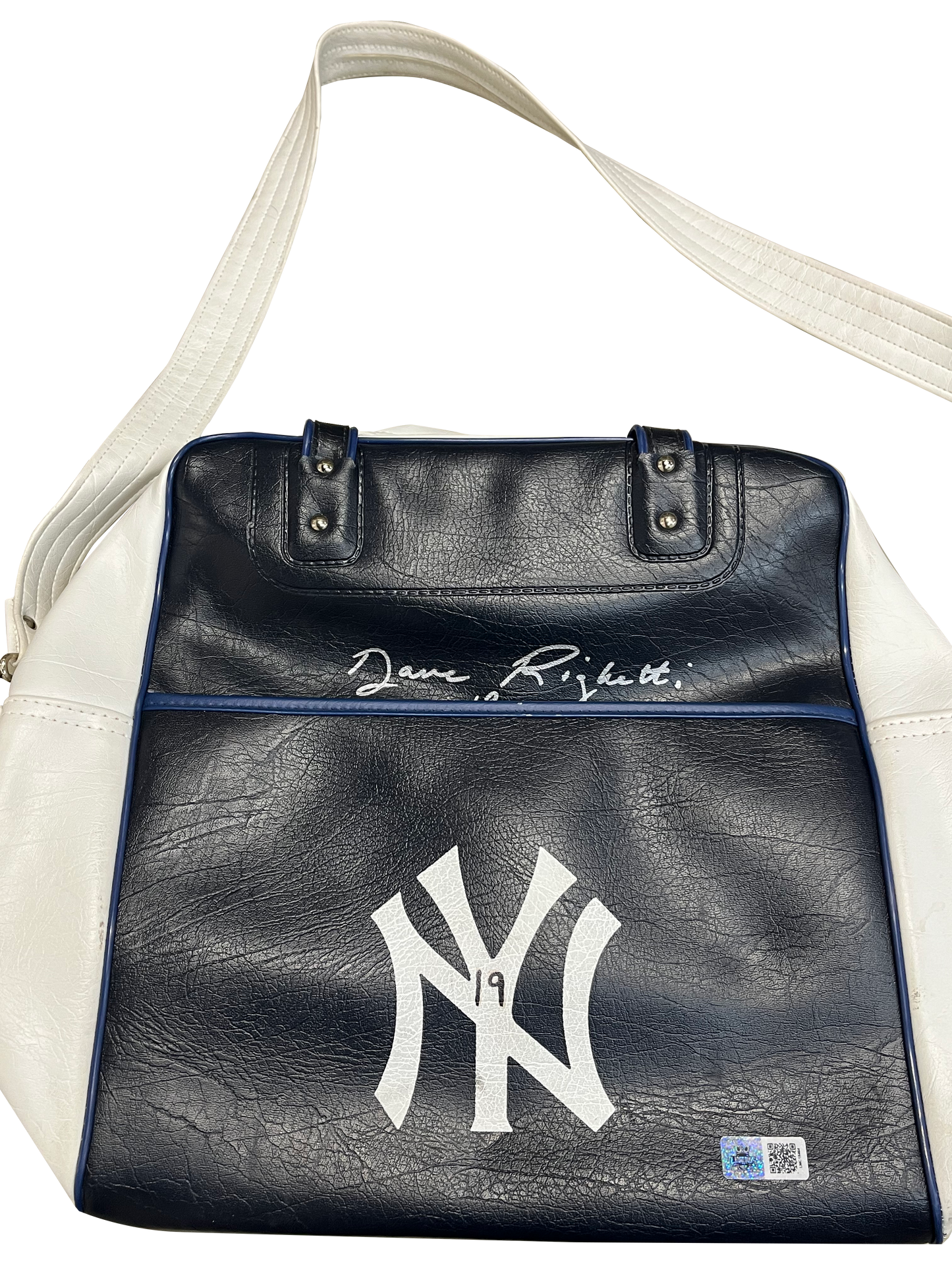 Dave Righetti Autographed NY Yankees Travel Bag - Player's Closet Project
