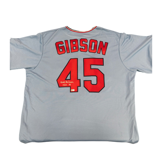 Bob Gibson Autographed "HOF 81" Blue St. Louis Cardinals Replica Jersey