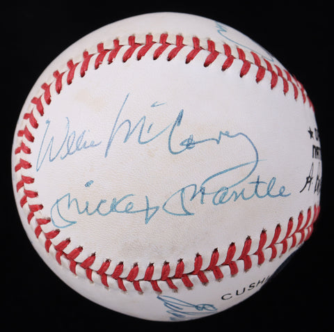 500 HR Club Autographed Baseball (Mantle, Williams, McCovey, Killebrew, Banks, Schmidt, Mathews, Robinson) - Beckett Authenticated