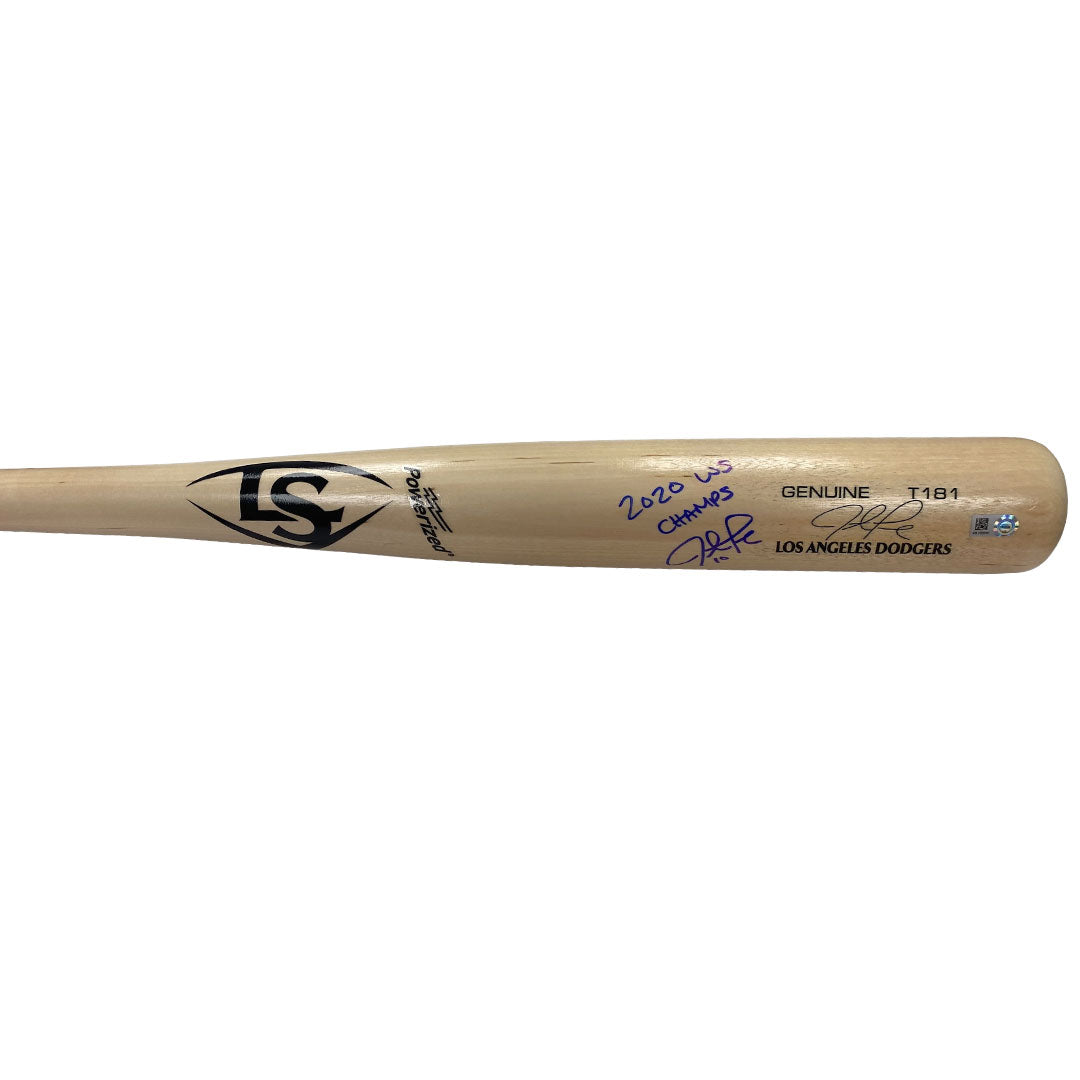 Justin Turner Autographed "2020 WS Champs" Game Model Bat