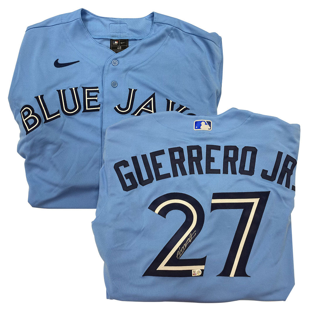 Vladimir Guerrero Jr. Autographed Blue Jays Alternate Blue Jersey