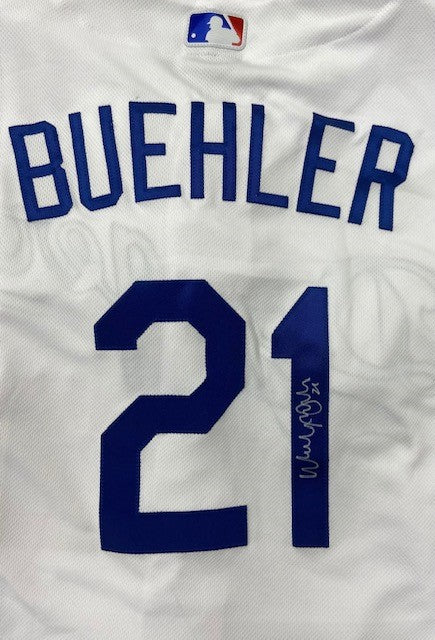 Walker Buehler Autographed White Authentic Dodgers Jersey