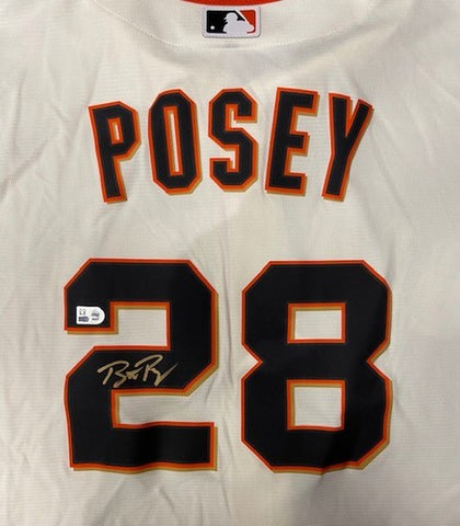 Buster Posey Autographed Replica Giants Cream Jersey