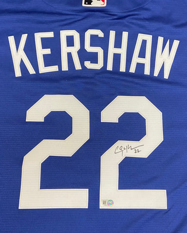 Clayton Kershaw Autographed City Connect Replica Dodgers Jersey