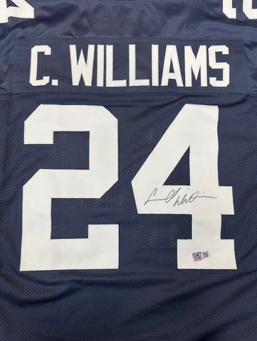 Cadillac Williams Autographed Navy Custom Jersey