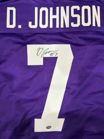 Dillon Johnson Autographed Custom Purple Jersey