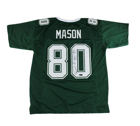 Derrick Mason Autographed Green Custom Jersey