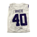 Devin White Autographed LSU White Football Jersey
