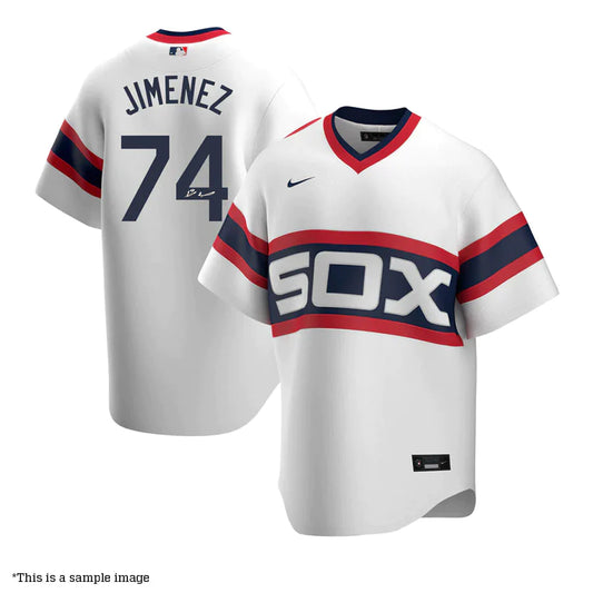 Eloy Jimenez Autographed Authentic Nike Chicago White Sox Jersey - Throwback