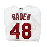 Harrison Bader Autographed White Authentic Cardinals Jersey