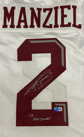 Johnny Manziel Autographed "Heisman '12" Texas A&M White Custom Jersey