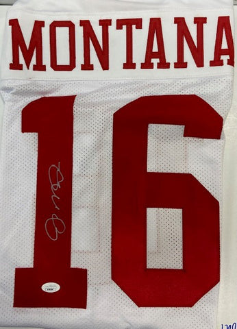 Joe Montana Autographed White Jersey