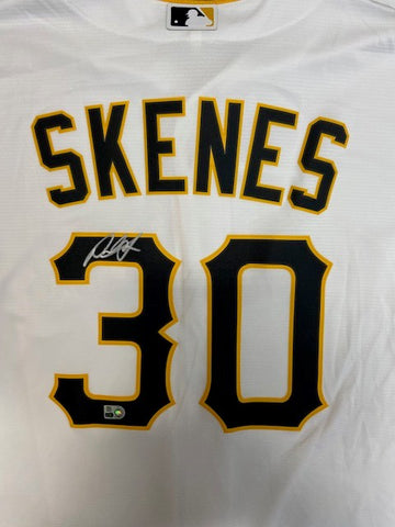 Paul Skenes Autographed Pirates Replica White Jersey