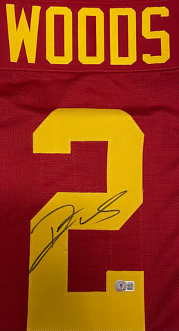 Robert Woods Autographed USC Maroon Custom Jersey