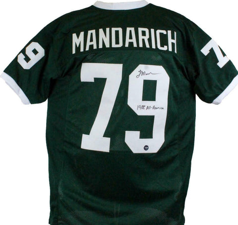 Tony Mandarich Autographed "1988 All American" Green Custom Jersey