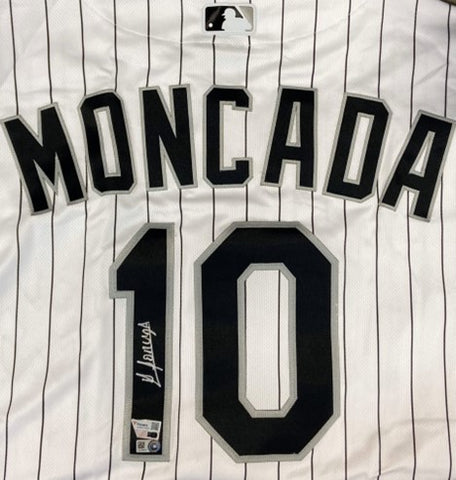 Yoan Moncada Autographed White Sox Home Authentic Jersey