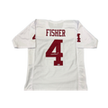 Aiden Fisher Autographed White Custom Jersey