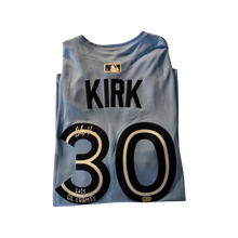 Alejandro Kirk Autographed "2025 AL CHAMPS" Toronto Blue Jays Powder Blue Limited Replica Jersey