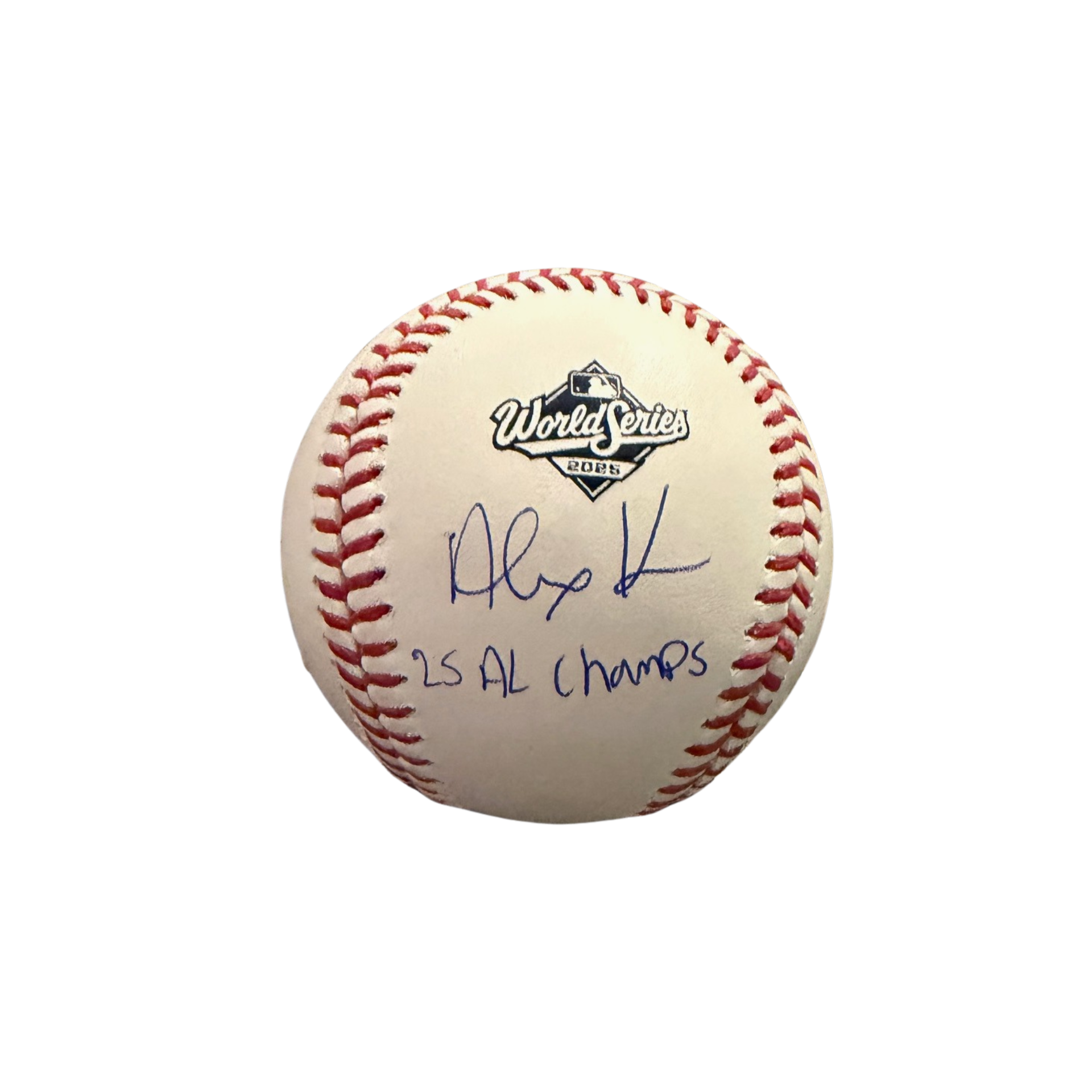 Alejandro Kirk Autographed "25 AL CHAMPS" 2025 WS Logo Baseball