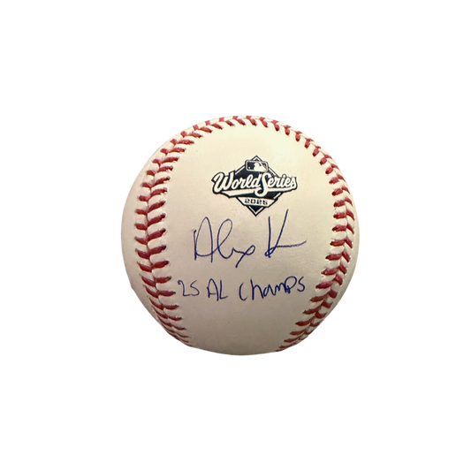 Alejandro Kirk Autographed "25 AL CHAMPS" 2025 WS Logo Baseball