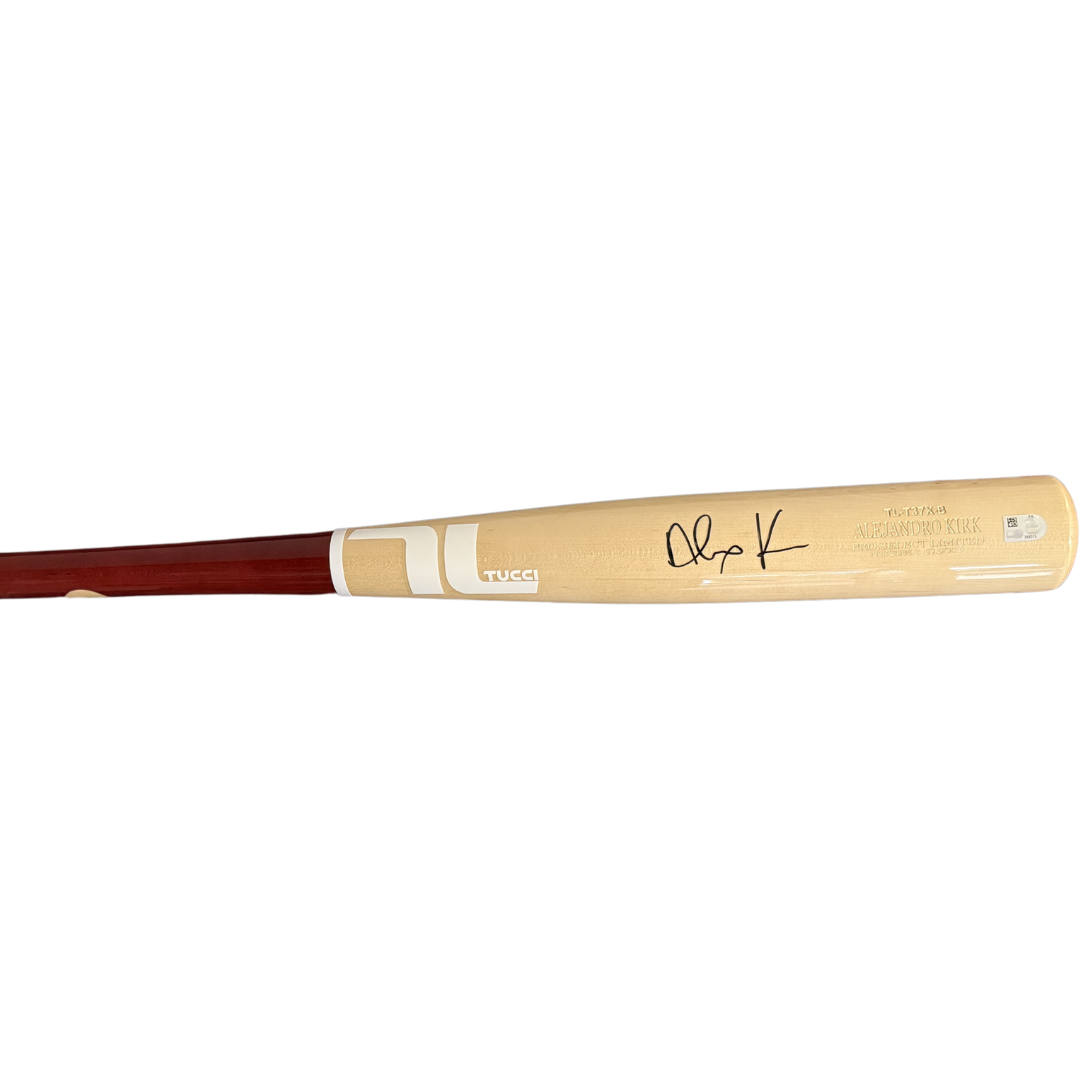 Alejandro Kirk Autographed Blonde Tucci Game Model Bat