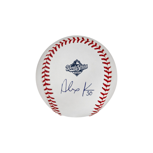 Alejandro Kirk Toronto Blue Jays Autographed 2025 World Series Logo Baseball - (PRESALE)