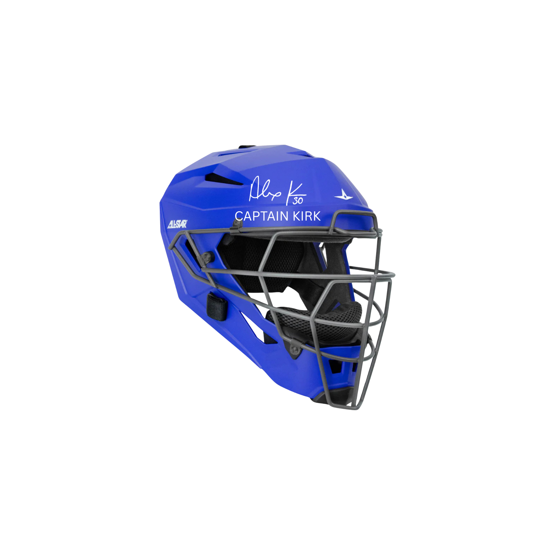 Alejandro Kirk Toronto Blue Jays Autographed "CAPTAIN KIRK" Catchers Mask - (PRESALE)