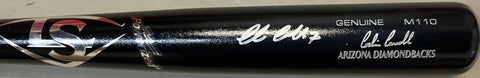 Corbin Carroll Autographed Black Louisville Slugger Game Model Bat