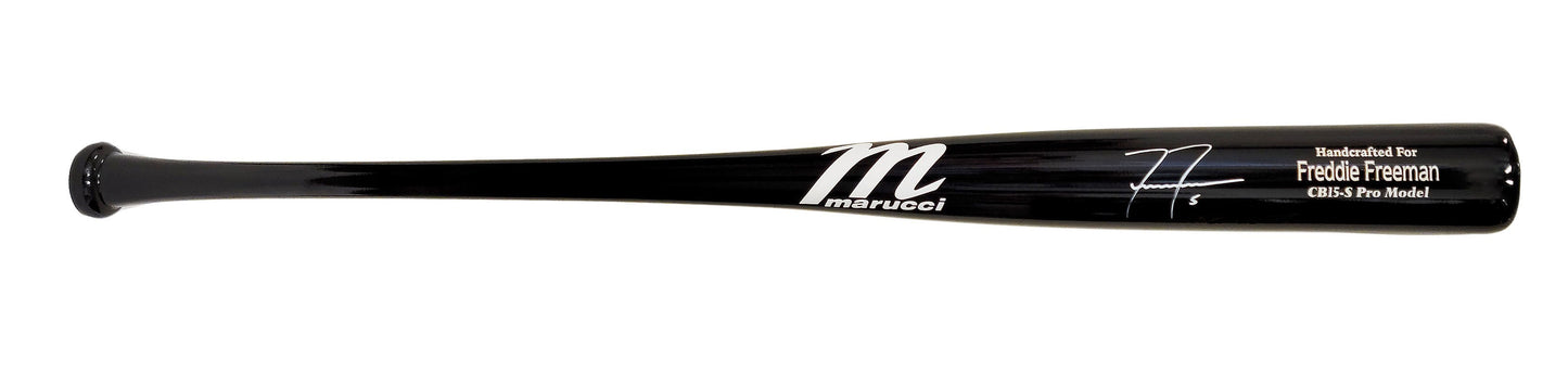Freddie Freeman Autographed Black Game Model Bat