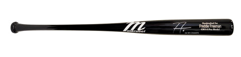 Freddie Freeman Autographed "24 WS Champs" Black Game Model Bat