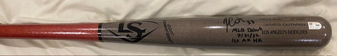 James Outman Autographed "MLB Debut 7/31/22 1st AB HR" Game Model Bat