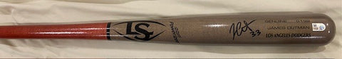 James Outman Autographed Game Model Bat